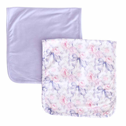 Leighton's Lavender 2pc Burp Cloth Set