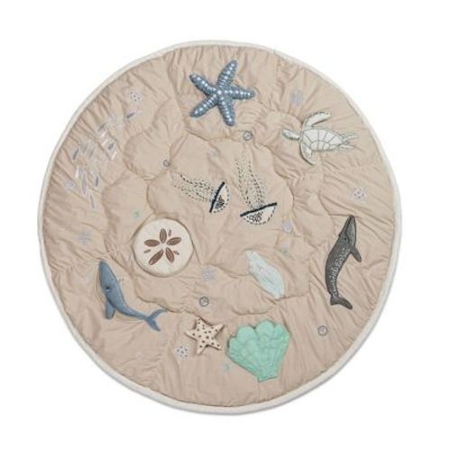 Crane Baby Cotton Quilted Activity Playmat - Cove
