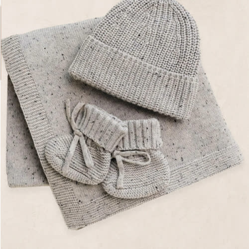 Knit Beanie Bundle - Grey Speckle