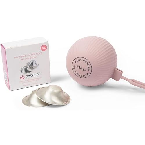 Silverette Nursing Cups XL + Silverette Happy Nipples Holder