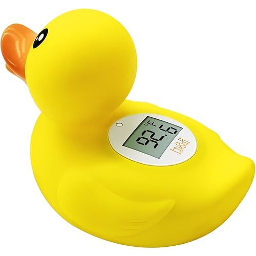 b&h Duck Baby Bath Thermometer, Toddlers Bath Temperature Thermometer Safety Floating Toy, Bathtub Thermometer, at Fahrenheit and Celsius Degree