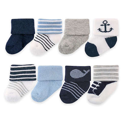 BabyVision® Luvable Friends® Size 0-6M Newborn Socks in NavyBabyVision® Luvable Friends® Size 0-6M Newborn Socks in Navy