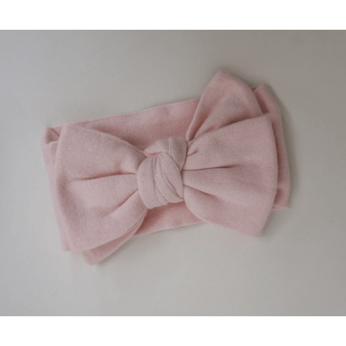 FINE KNIT BOW | BABY PINK