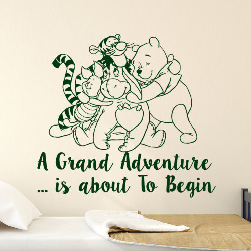 Decal House Classic Winnie the Pooh Nursery Bedroom Wall Decal & Reviews | Wayfair