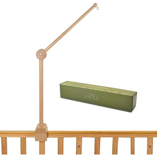 360° Rotating Mobile arm，Bassinet Mobile Clip on Crib，26 inches Mobile arm for Crib，Wooden Baby Mobile arm，Crib Mobile arm Mobile Holder for Crib