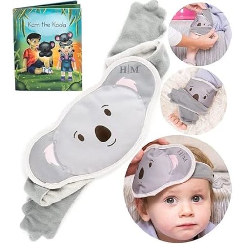 Halos Kids Ice Packs for Boo Boos - Meet Kam Our Reusable Kids & Toddler Ice Pack - Kids Ice Packs for Injuries, Bumps, Fevers - Colic Relief Boo Boo Ice Packs for Kids & Newborns With Free Story Book