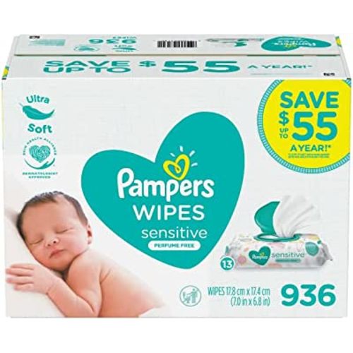 Pampers Sensitive Baby Wipes with13 All Pop-Top Packs (936 ct.)