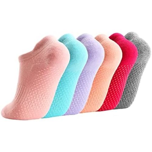 Grip Socks for Women Pilates Non Slip Socks Womens Pilates Socks with Grips for Women Grippers Socks No Slip Socks Women
