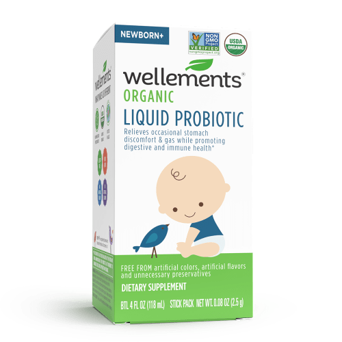 Wellements Organic Liquid Probiotic For Newborn Babies & Infants