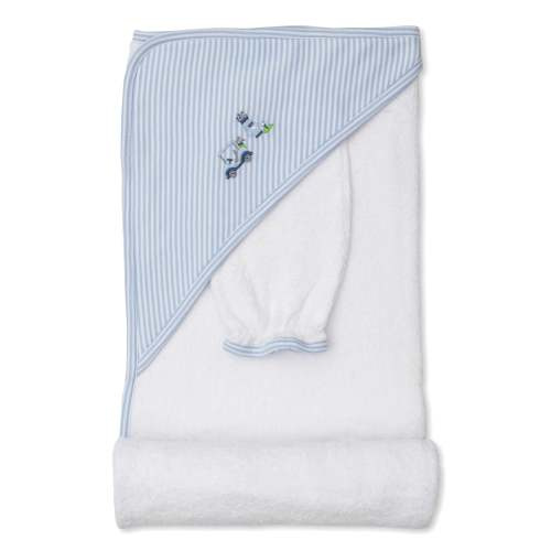 Kissy Golf Club Blue Hooded Towel & Mitt Set
