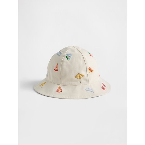 Baby & Toddler Scalloped Stripe Bucket Hat | Gap