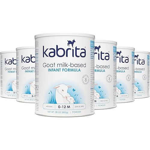 Kabrita Goat Milk-Based Infant Formula – 28oz – Pack of 6 – Natural, Gentle Baby Formula – European, Non-GMO – Ages 0-12 Months