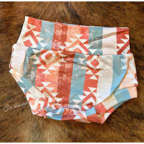 Aztec baby bummie shorts