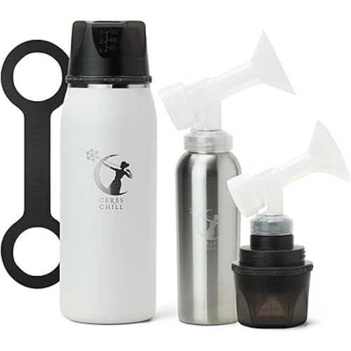 Ceres CHILL OG+ Breastmilk Chiller/Warmer – 12–38oz Portable Breast Milk Cooler, Two Chilling Options & More Capacity – Pump Compatible Container