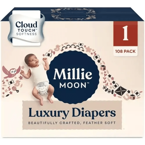 Millie Moon Luxury Diapers - (Size 1 and Count 108)