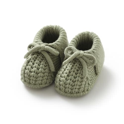 Wugugu Baby Booties Newborn Boys Girls First Walkers Soft Knit Infant Sock Shoes Cozy Crochet Toddler Crib Boots