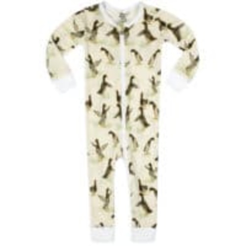 Duck Organic Cotton Zipper Pajama | MILKBARN | Organic Babywear