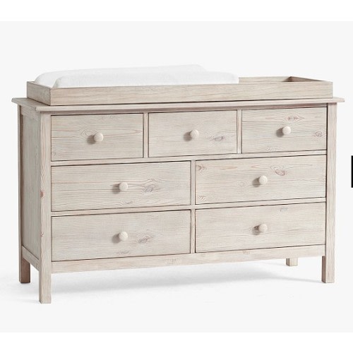 Kendall Extra Wide Nursery Changing Table Dresser & Topper | Pottery Barn Kids