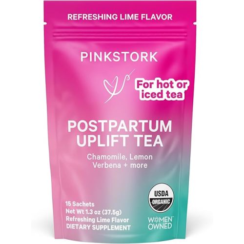 Pink Stork Postpartum Uplift Mood Support Tea