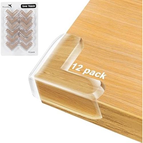 Baby Proofing 12 Pack Corner Protector L Shaped Corner Protector for Baby Clear Furniture Corner Guard & Edge Safety Bumpers Baby proofing