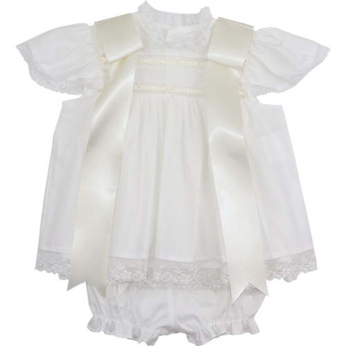 Ivory Heirloom Diaper Set | 6 Month