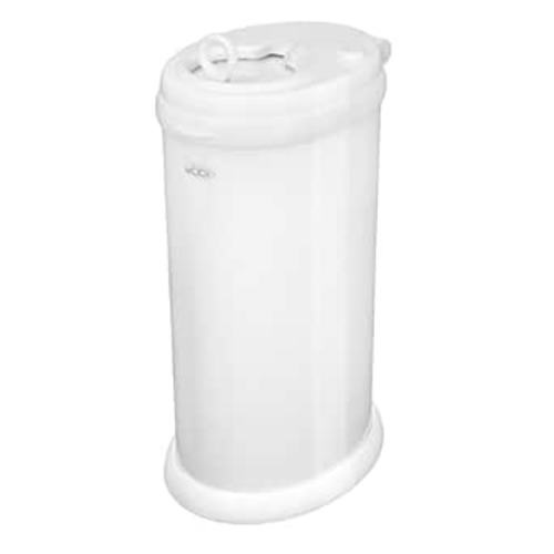 Ubbi Steel Diaper Pail, Odor Locking, No Special Bag Required, Award-Winning, Registry Must-Have, White