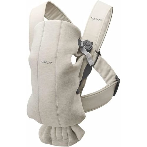 BabyBjörn Baby Carrier Mini, 3D Jersey, Light Beige