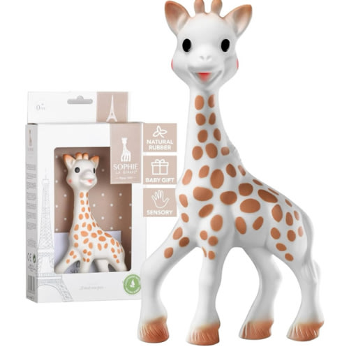 Sophie la girafe | Handcrafted for 60 Years in France | Natural Rubber | Designed for Teething Babies | Awaken All 5 Senses | Easy to Clean