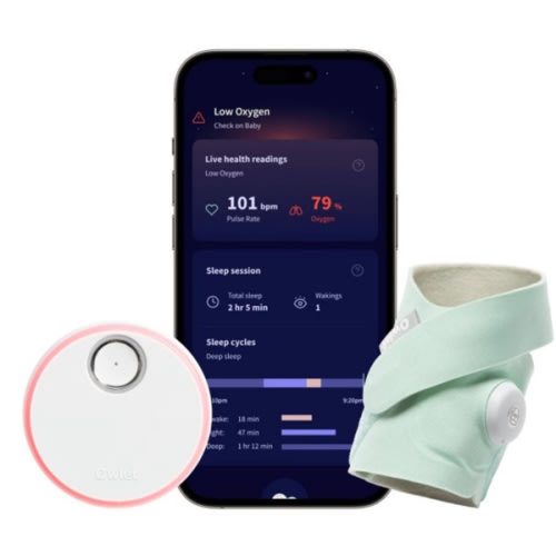 Owlet Dream Sock - Fda-cleared Smart Baby Monitor With Live Health Readings And Notifications - Mint