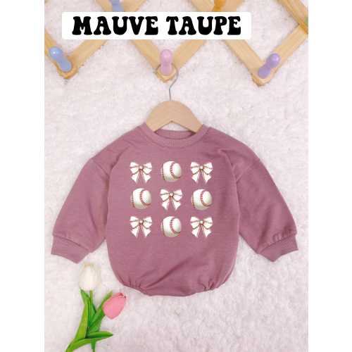 Baseball Coquette Bow Romper, Soft Girl Era, Coquette Baseball Bodysuit, Game day Gift, Baby girl Outfit, Bubble Romper, baby girl clothes
