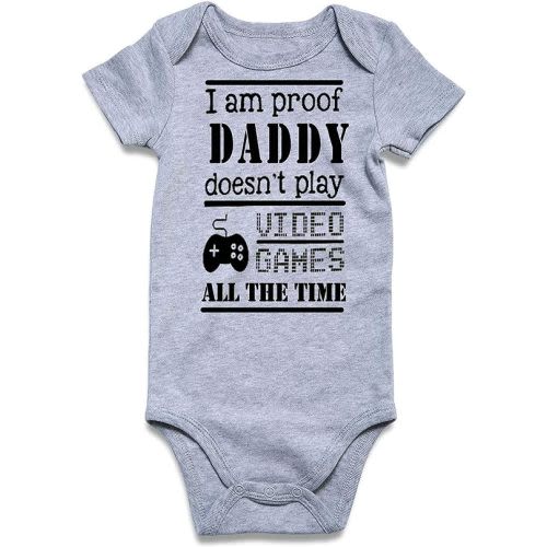 Loveternal Neutral Baby Girls Boys Cotton Romper Cute Saying Newborn Clothes 0-12 Months…