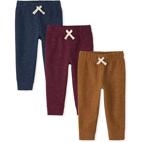 And Toddler Boy Active Striped Fleece Jogger Pants 2-pack