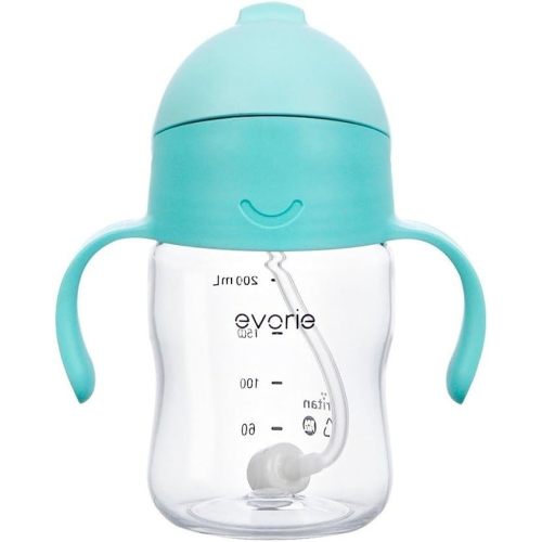 Evorie Tritan Weighted Straw Sippy Cup - Mint
