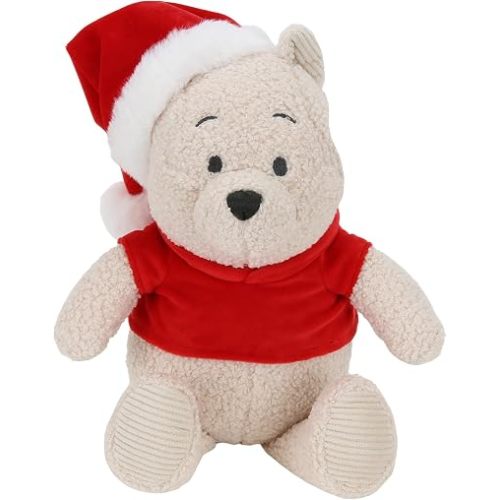 Lambs & Ivy Disney Winnie The Pooh Holiday Christmas Plush Stuffed Animal Toy