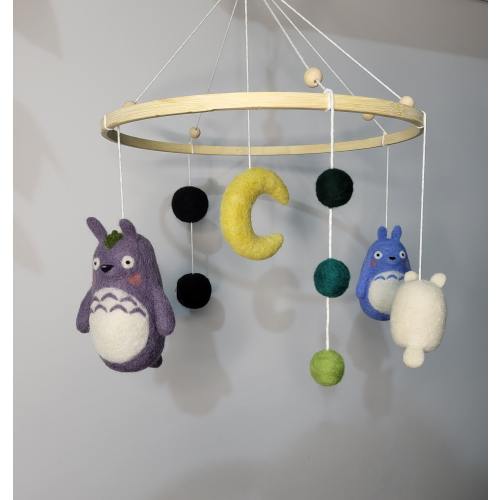 Baby Mobile: Needle Felted Wool Nursery Decor