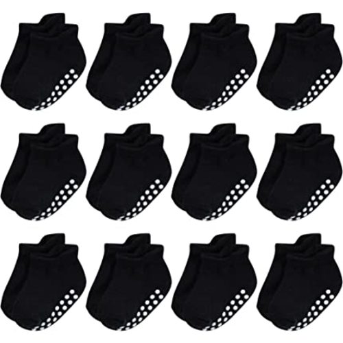 Hudson Baby unisex-baby Non-skid No-show Socks