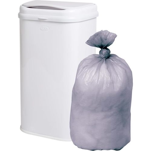 Ubbi Adult Diaper Pail Plastic Bags, 13-Gallon Capacity, Unscented, Durable, Perforated Edges, 75 Count