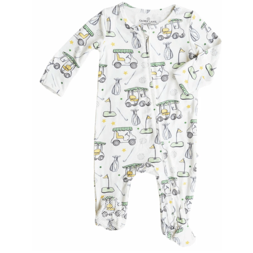 Boy Zipper Footies - 0-3M