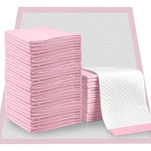 Disposable Changing Pad Liners (50 Pack), Baby Incontinence Diaper UnderPads 18"x 24" Extra Large & Super Sof t & Thick, Ultra Absorbent & Waterproof - Covers Any Surface for Baby Diaper Changes
