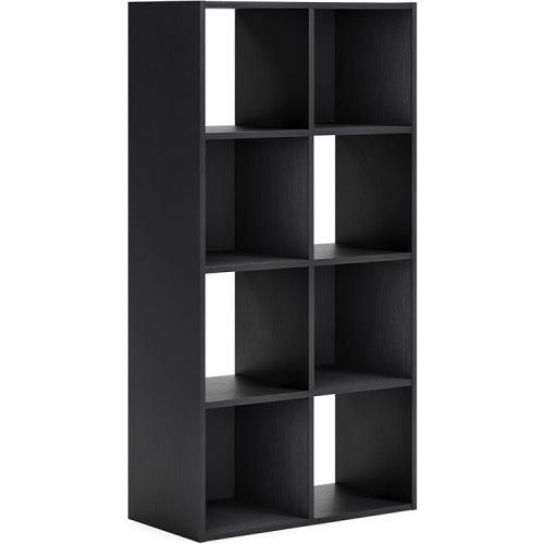 Signature Design by Ashley Langdrew 8 Cube Storage Organizer or Bookcase, Black