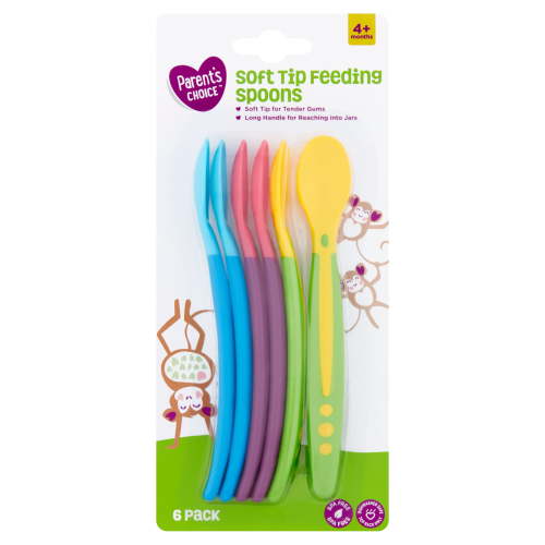 Parent's Choice Soft Tip Feeding Spoons, 6 Pack