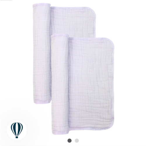 Cloud Muslin™ Burp Cloth 2 Pack - Lilac – Lou Lou & Company