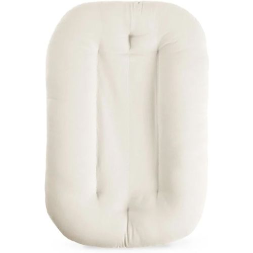 Baby Lounger for Newborn, Bionic Design Baby Lounger, Soft Organic Cotton Breathable Lounger for Infants 0-24 Months (White)
