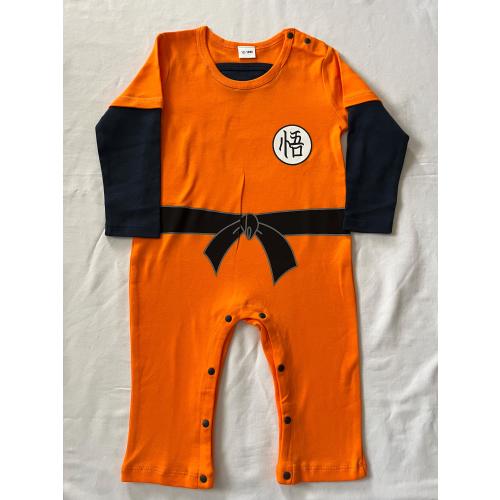 Dragon Ball Z Baby Romper - Goku Baby Outfit, Saiyan Infant Cosplay, Anime Baby Clothes, Baby Shower Gift, DBZ Costume, Baby Jumpsuit