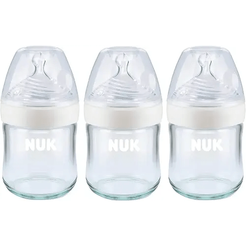 NUK Simply Natural Glass Bottle, 4oz.