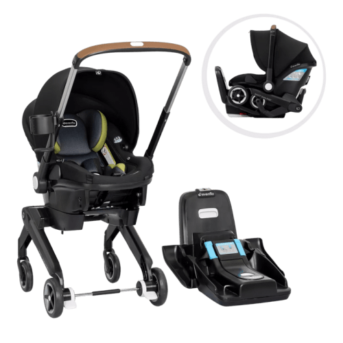 Evenflo Shyft DualRide Infant Car Seat Stroller Combo With Carryall Storage