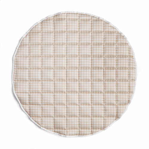 Picnic Gingham Play Mat - Beige | Gooselings