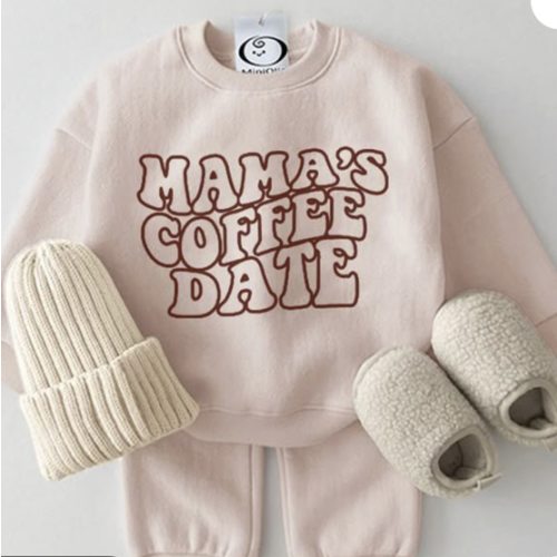MAMA'S COFFEE DATE Baby Casual Set