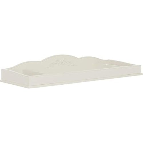 Evolur Aurora Change Tray|Lasting Quality|Intricate Ribbon Bow Scrollwork, Ivory Lace