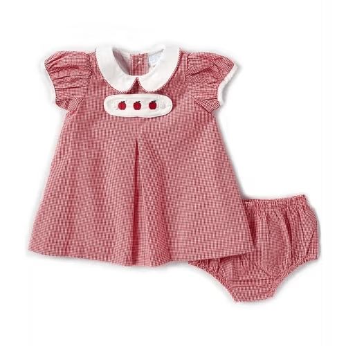 Edgehill Collection Baby Girls Peter Pan Cap Sleeve Tab Dress | Dillard's